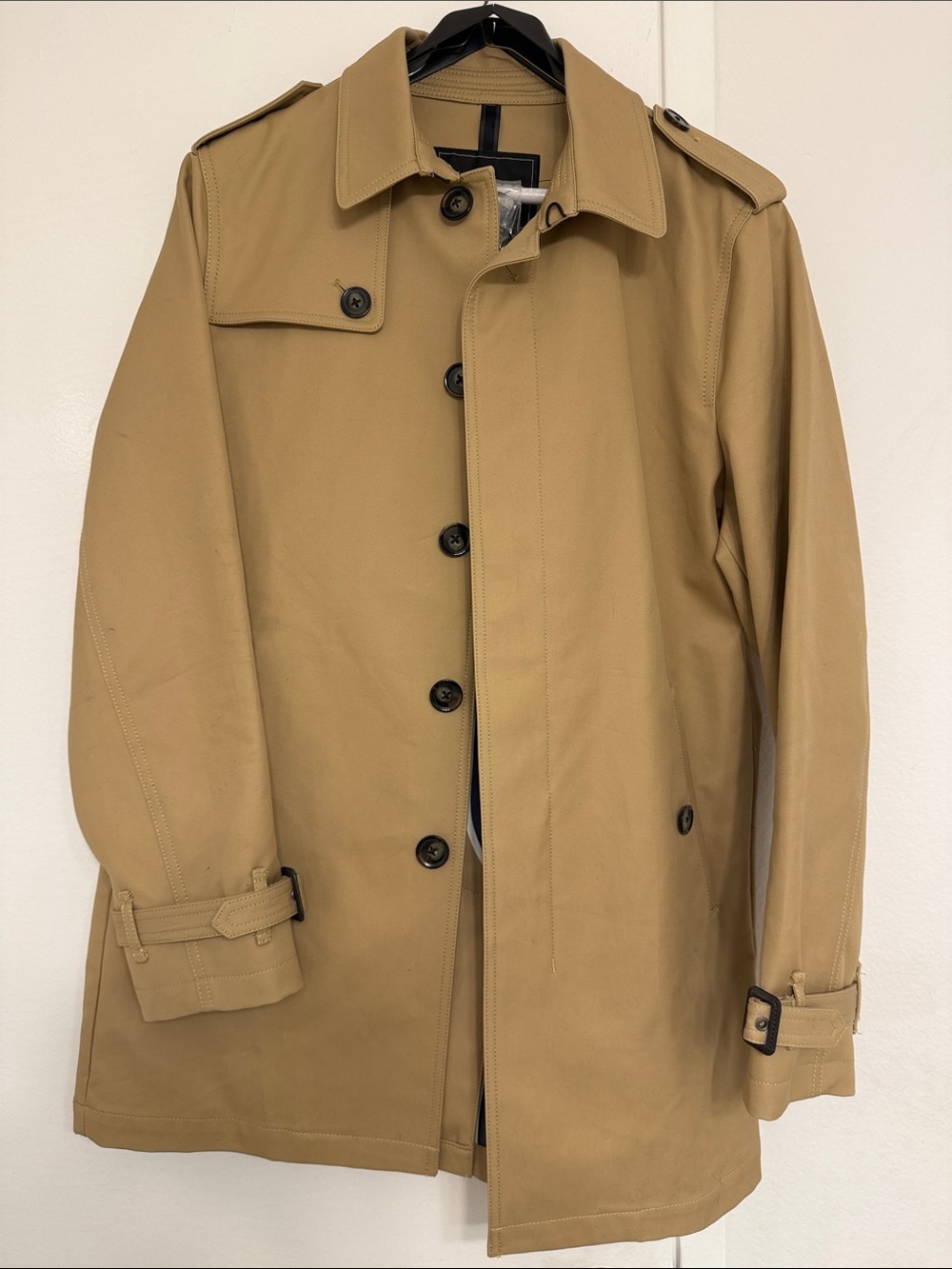 Express Tan Trench Coat - Classic Men's Outerwear